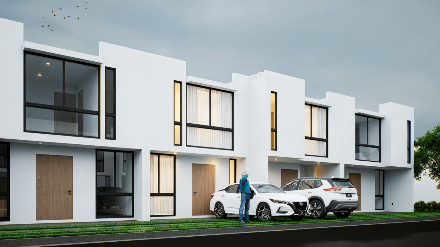 Fachada del modelo Atria