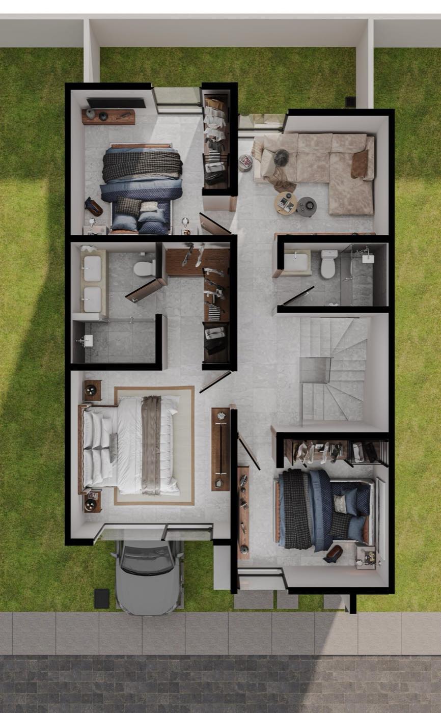 Planta alta del modelo Lippi