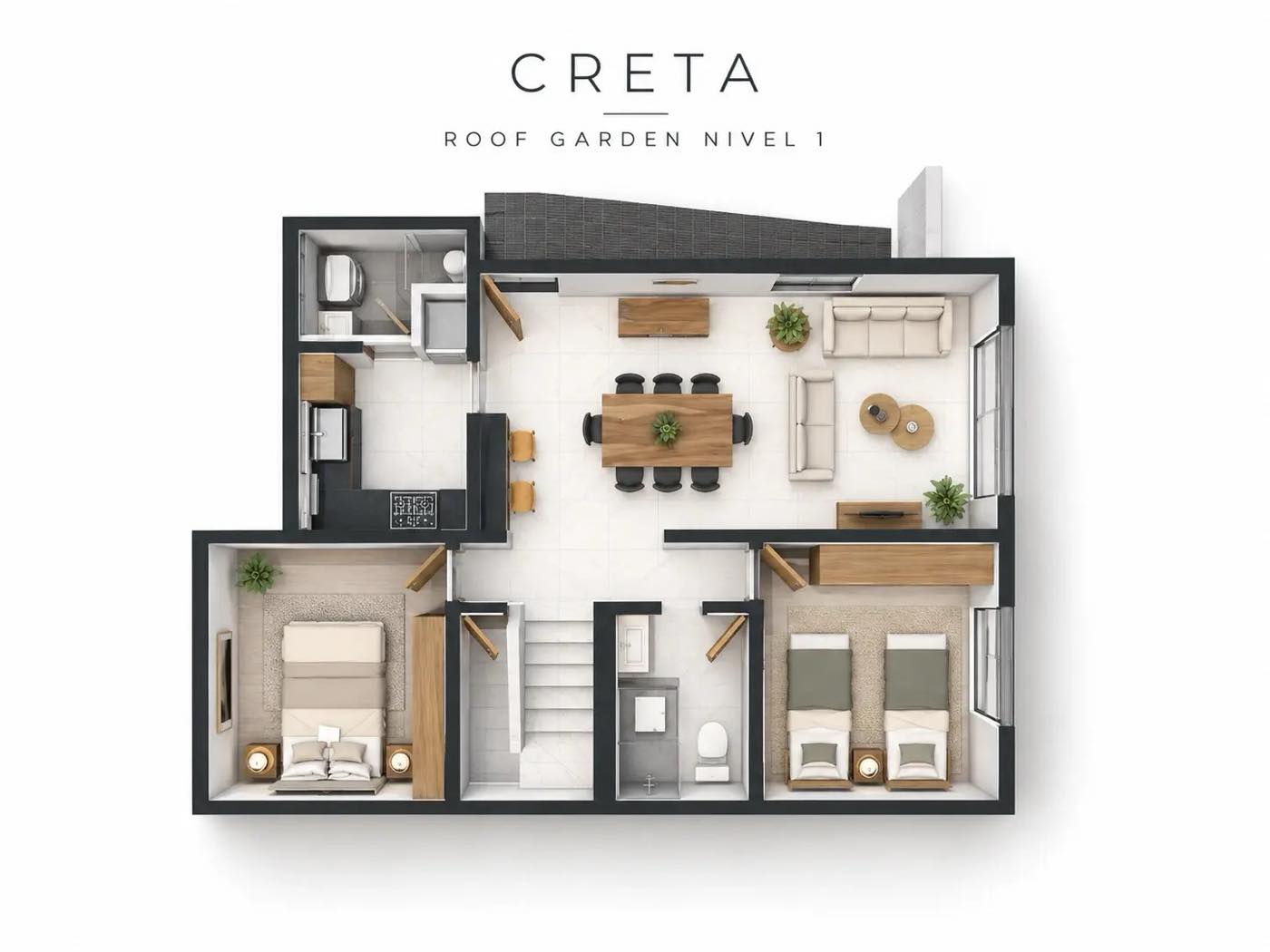 Modelo CRETA ROOF GARDEN