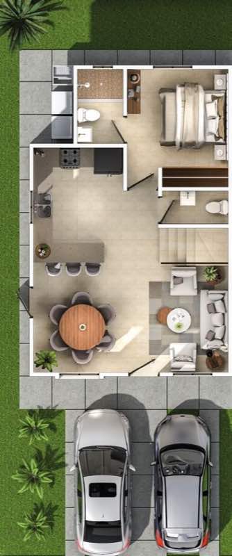Planta baja del modelo Vivaldi