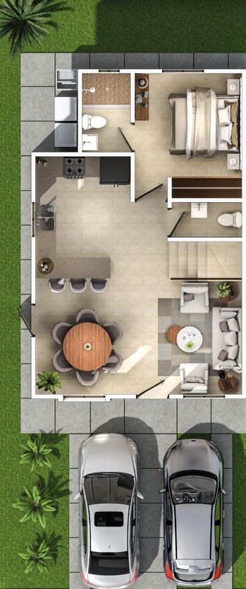Planta baja del modelo Vivaldi