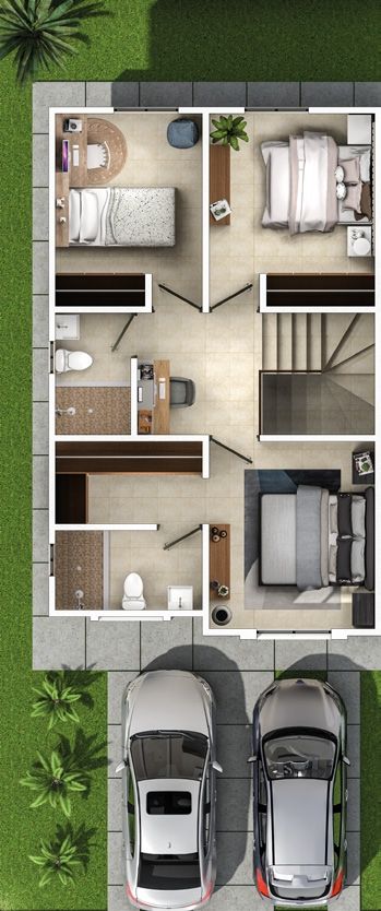 Planta alta del modelo Vivaldi