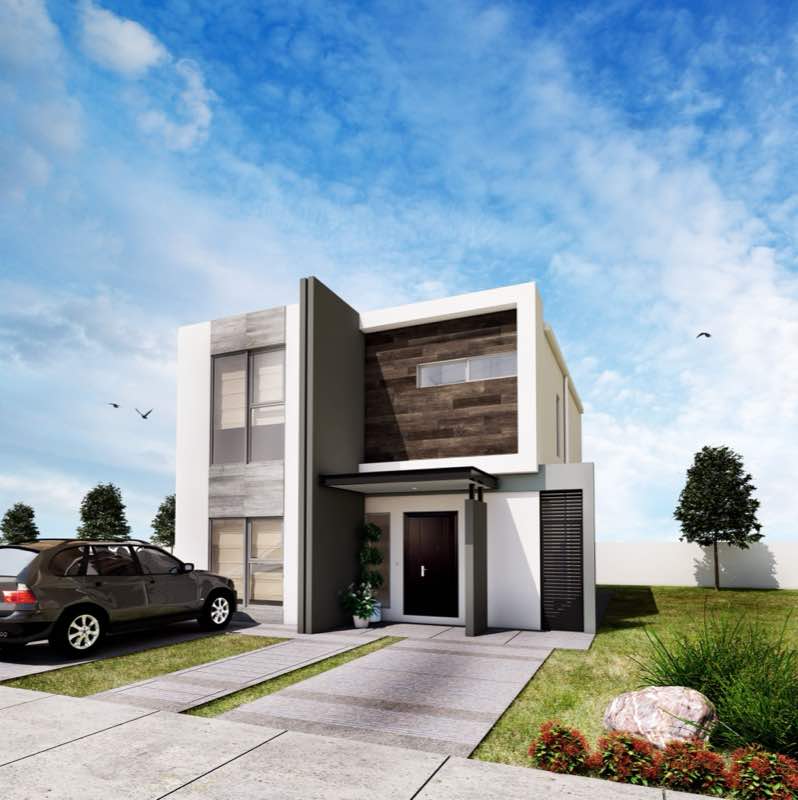 Fachada del modelo Caoba