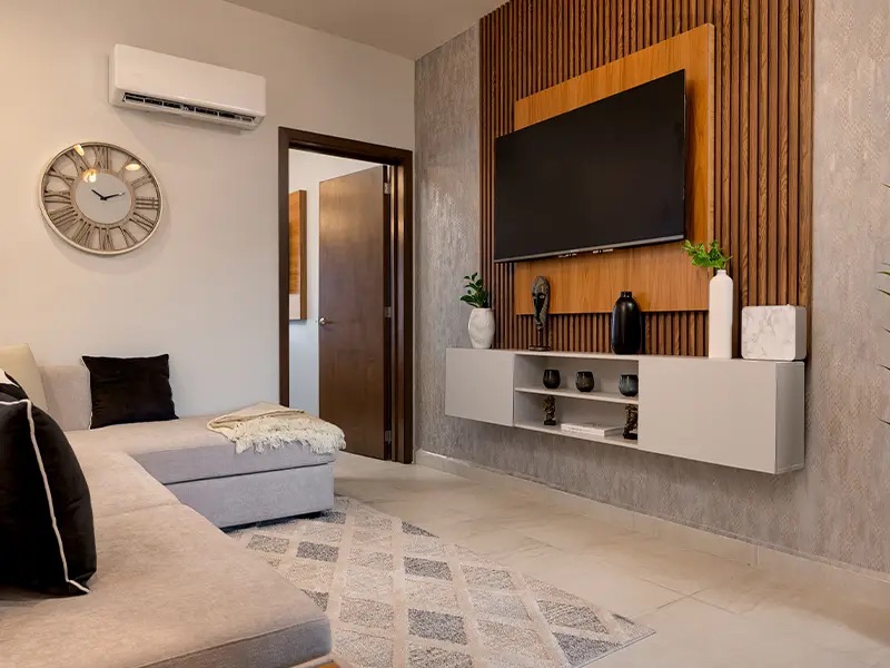 Sala con TV modelo Aura Elite 2N