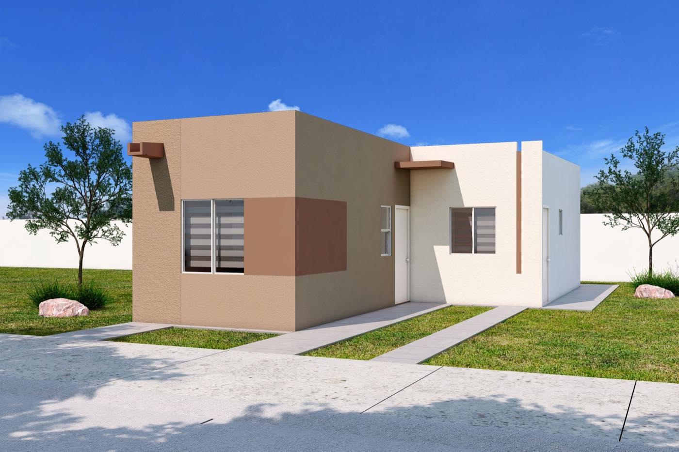Fachada del modelo Ámbar