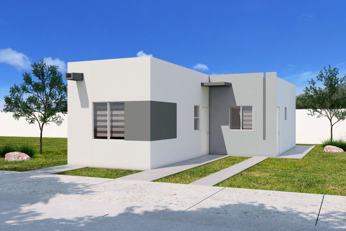 Fachada del modelo Ámbar