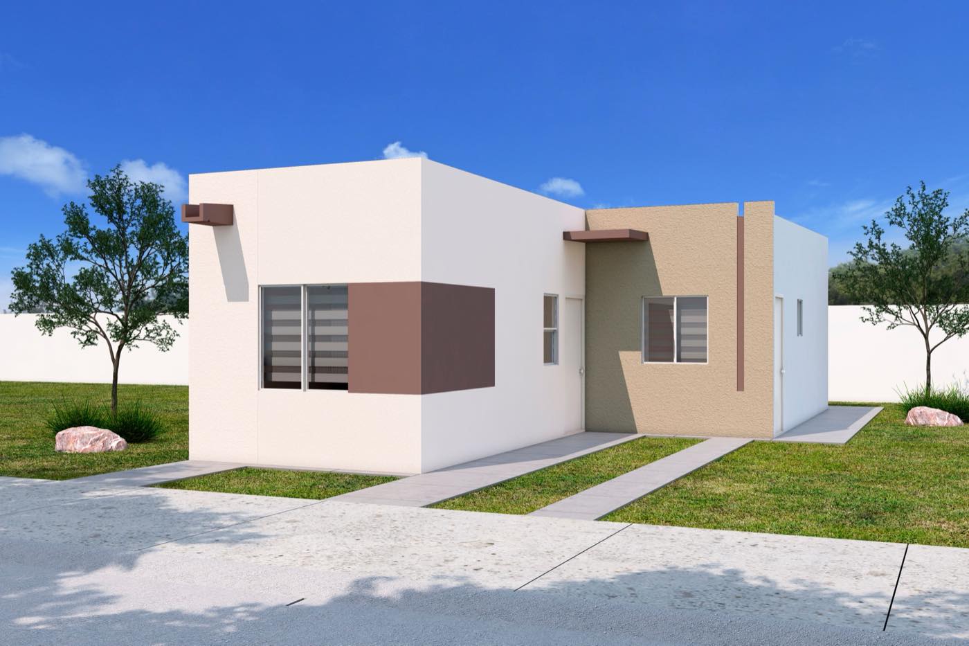 Fachada del modelo Ámbar