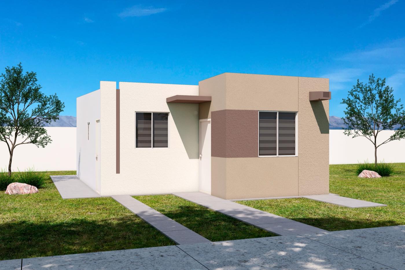 Fachada del modelo Ópalo