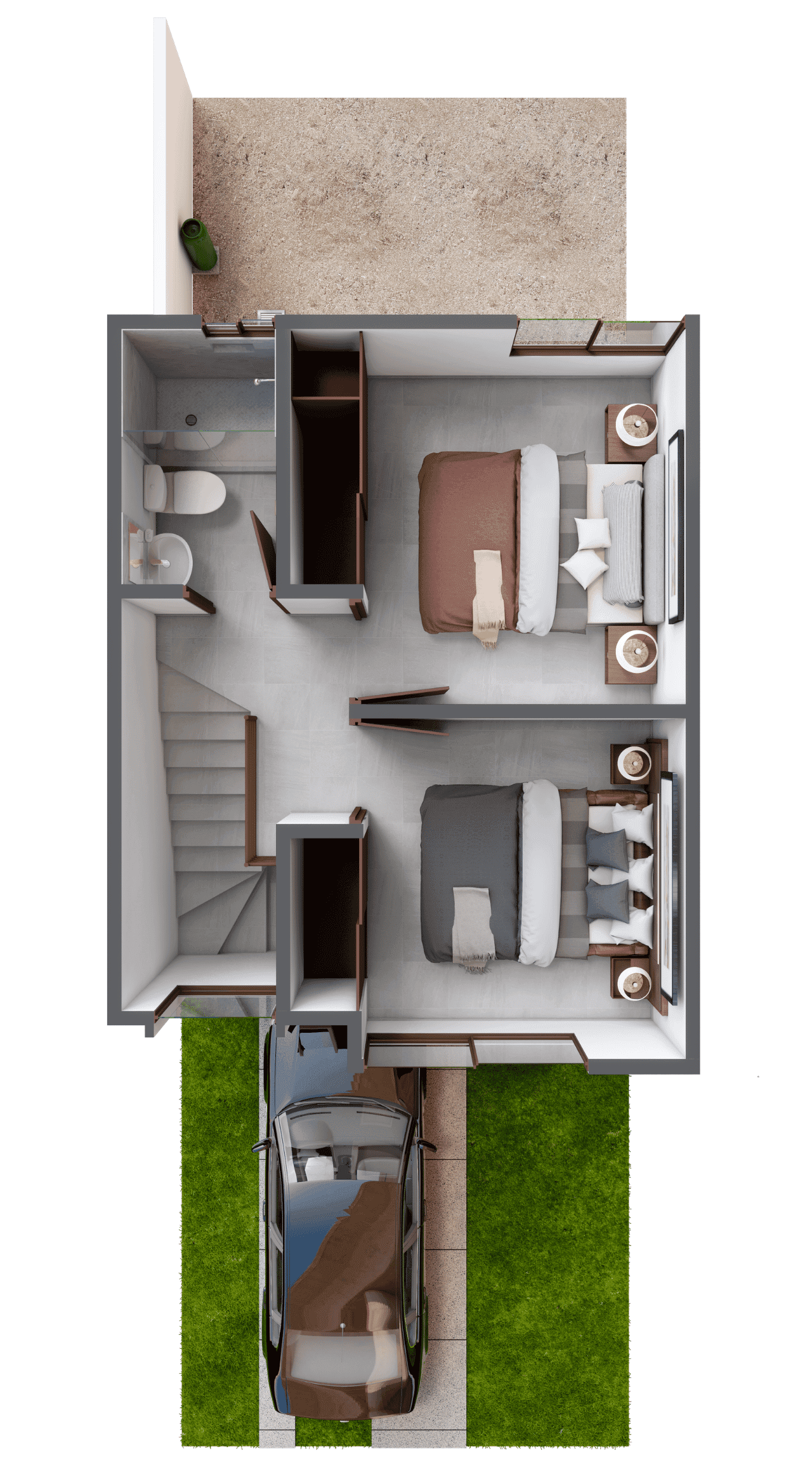 Planta alta del modelo Cadiz