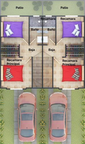Planta alta del modelo Violeta