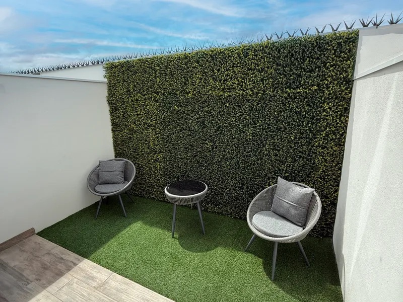 Patio con jardín del modelo Albatros