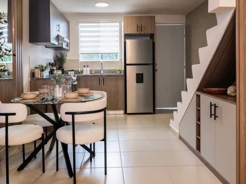 Cocina con comedor en el modelo Albatros