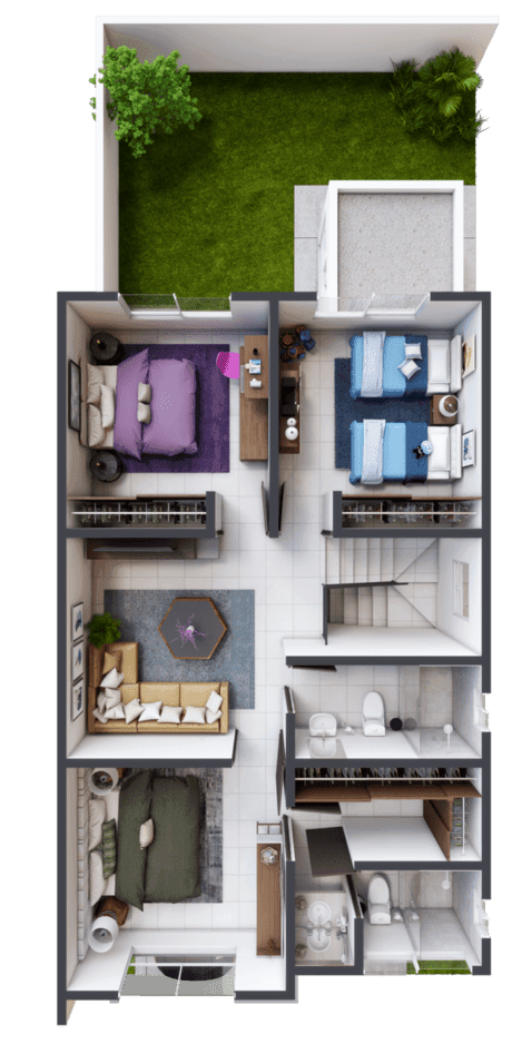 Planta alta del modelo Córcega