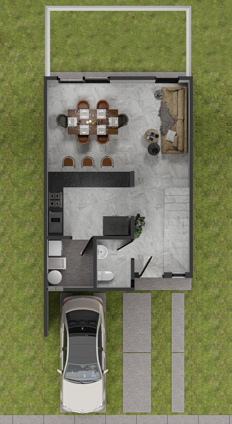 Planta baja del modelo Almería