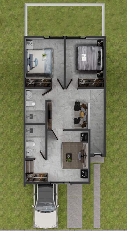 Planta alta del modelo Almería