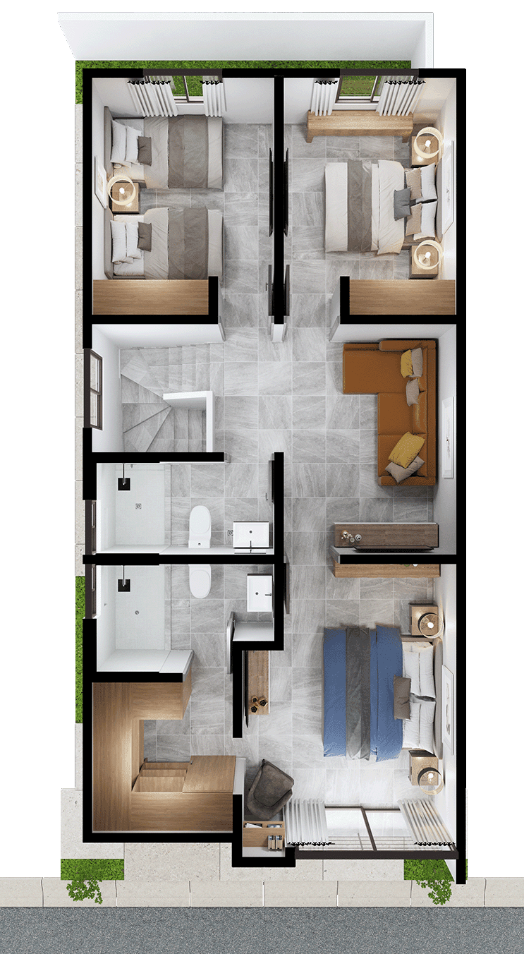 Planta alta del modelo Verona