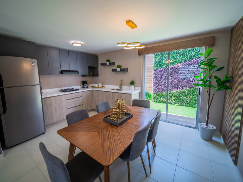 Cocina con comedor del modelo Águila Premier