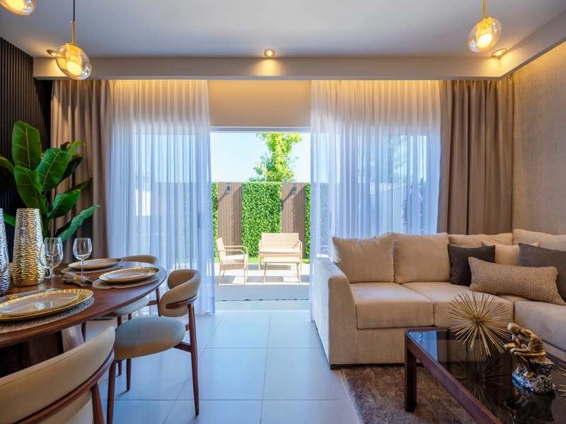 Sala con comedor del modelo Aura Elite