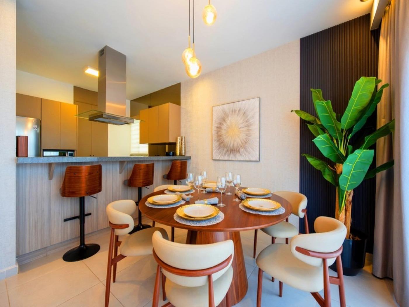 Comedor con cocina del modelo Aura Elite