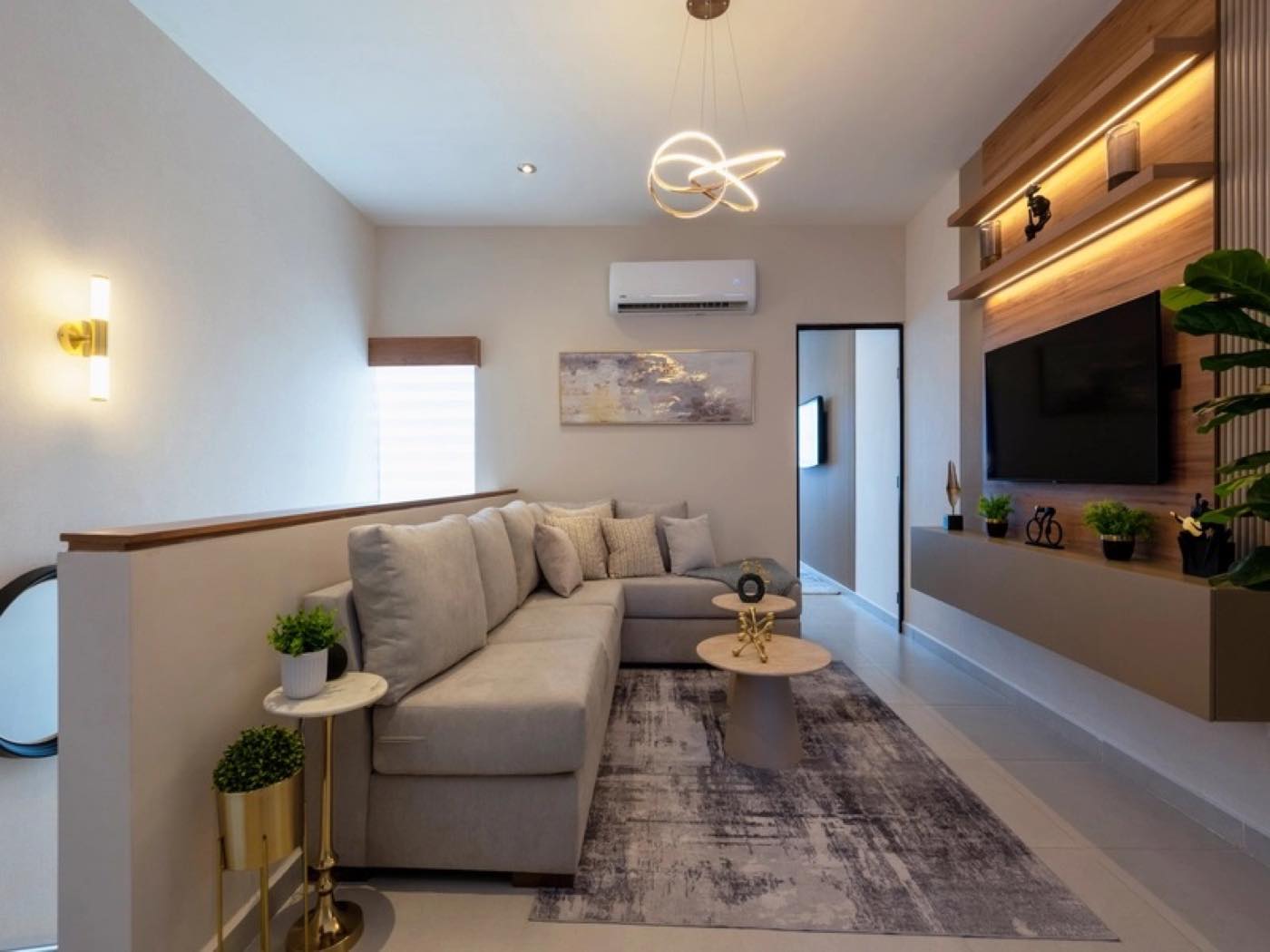Estancia con TV del modelo Aura Elite