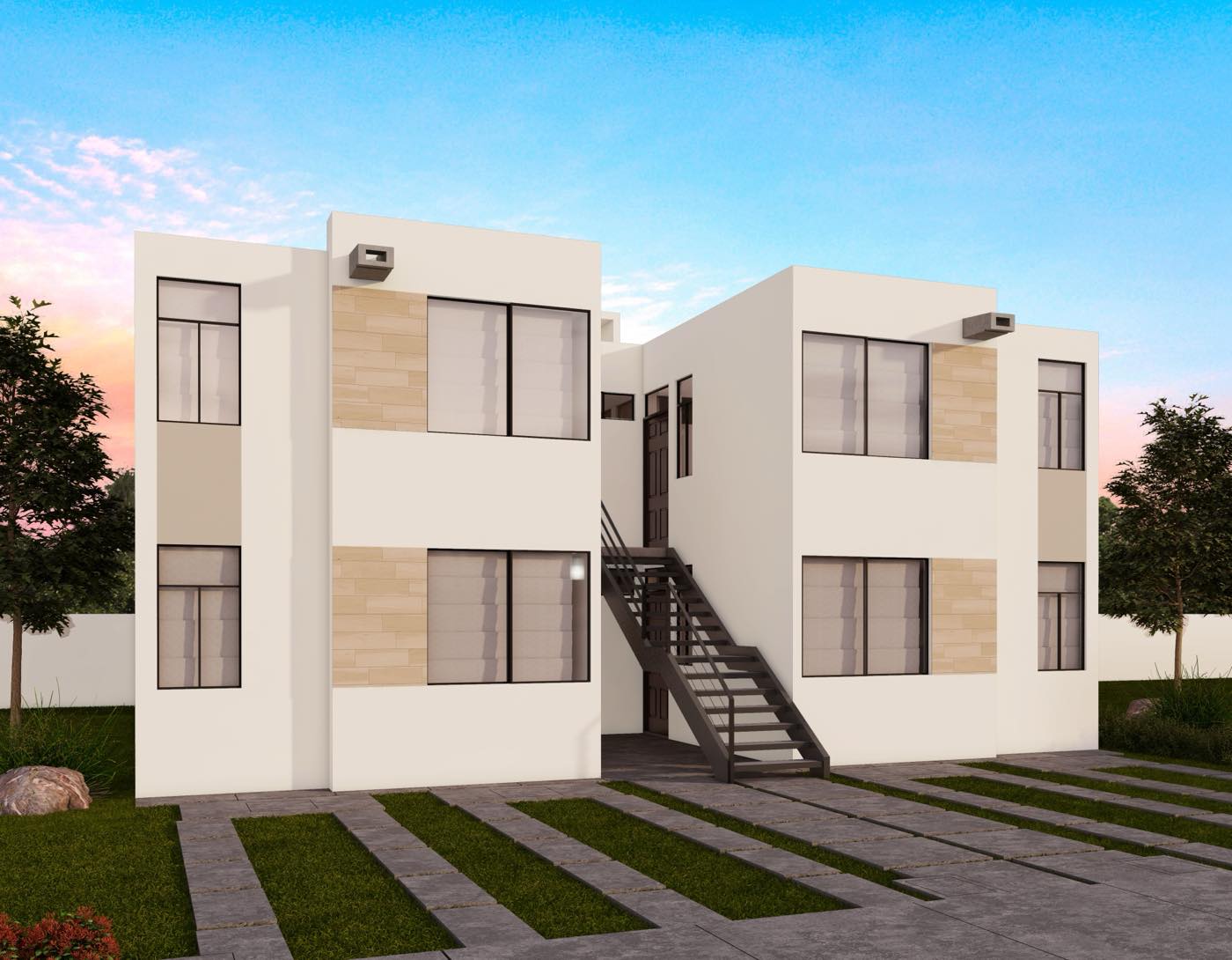 Fachada del modelo Encino