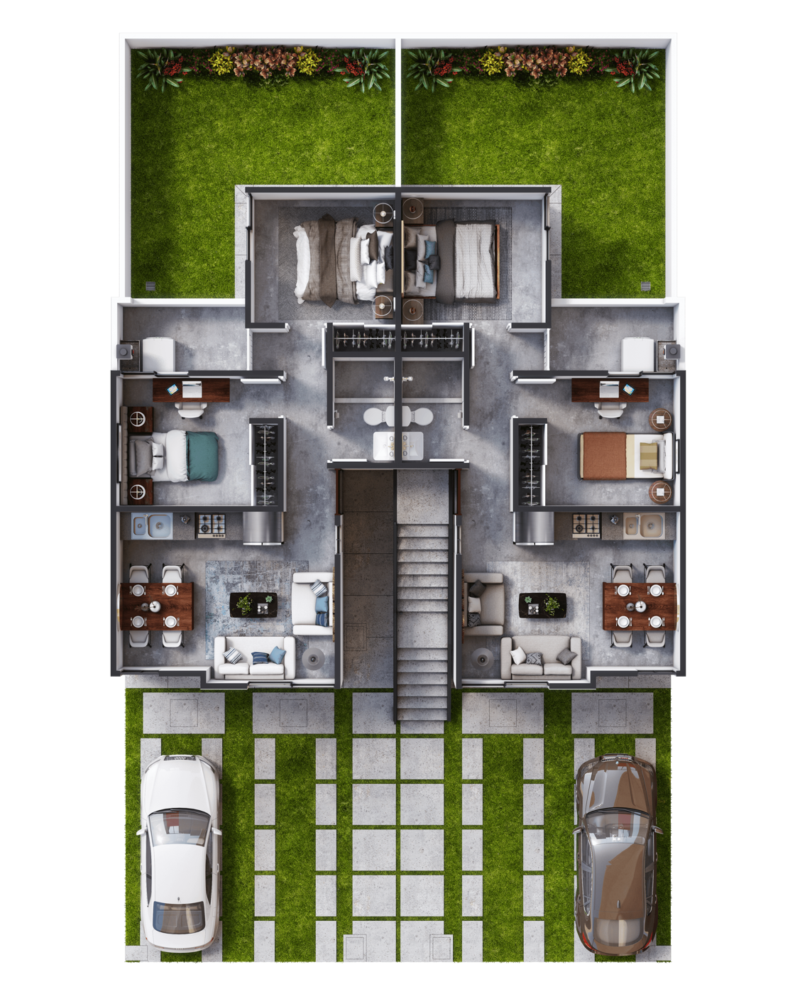 Planta alta del modelo Encino