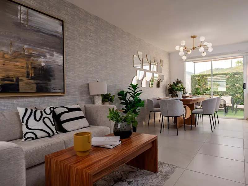 Sala con comedor del modelo Águila