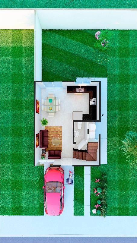 Planta baja del modelo Muret
