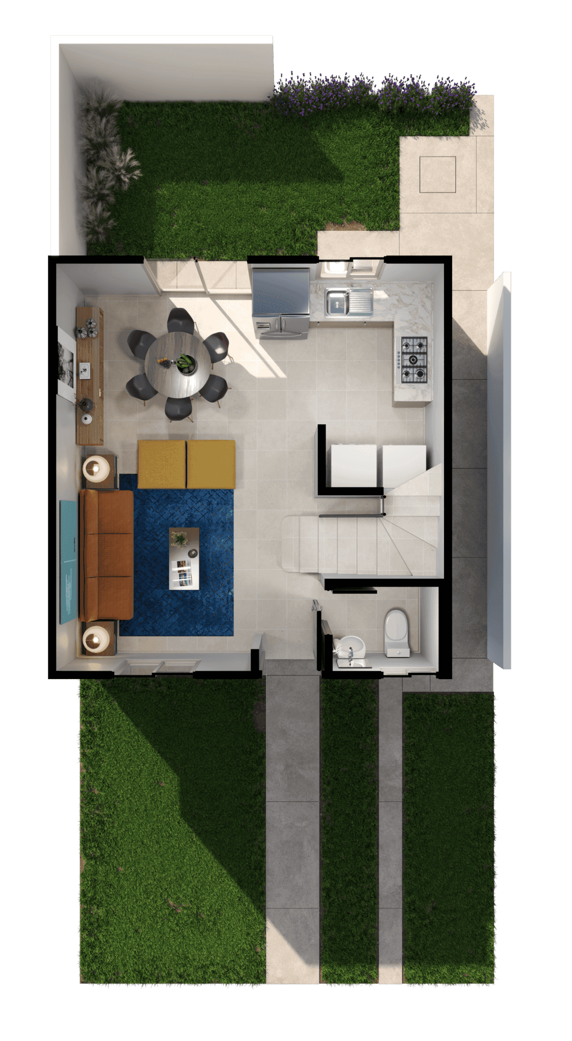 Planta baja del modelo Cádiz Circuito Monteviña