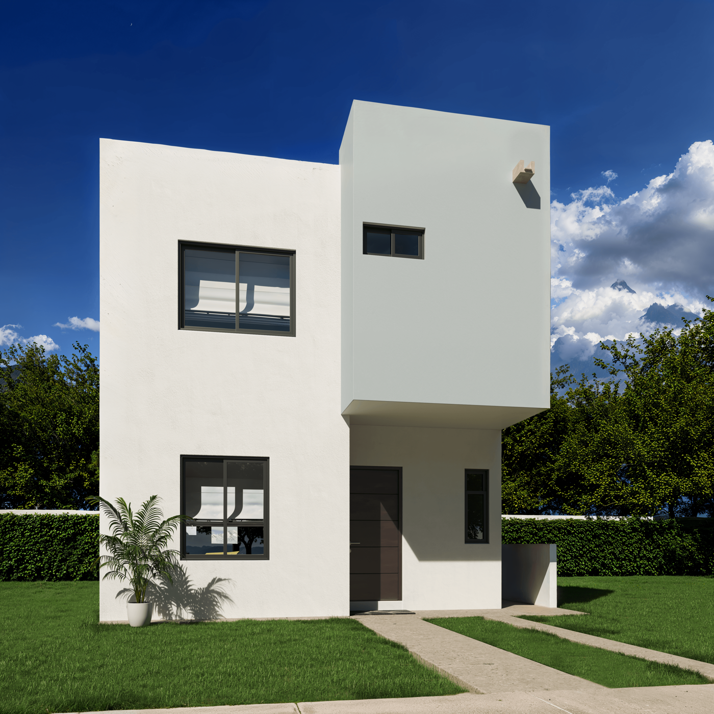 Fachada del modelo Villena Circuito Merlot