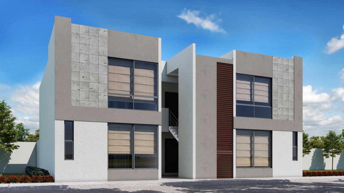Fachada del modelo Departamento Tokio PB
