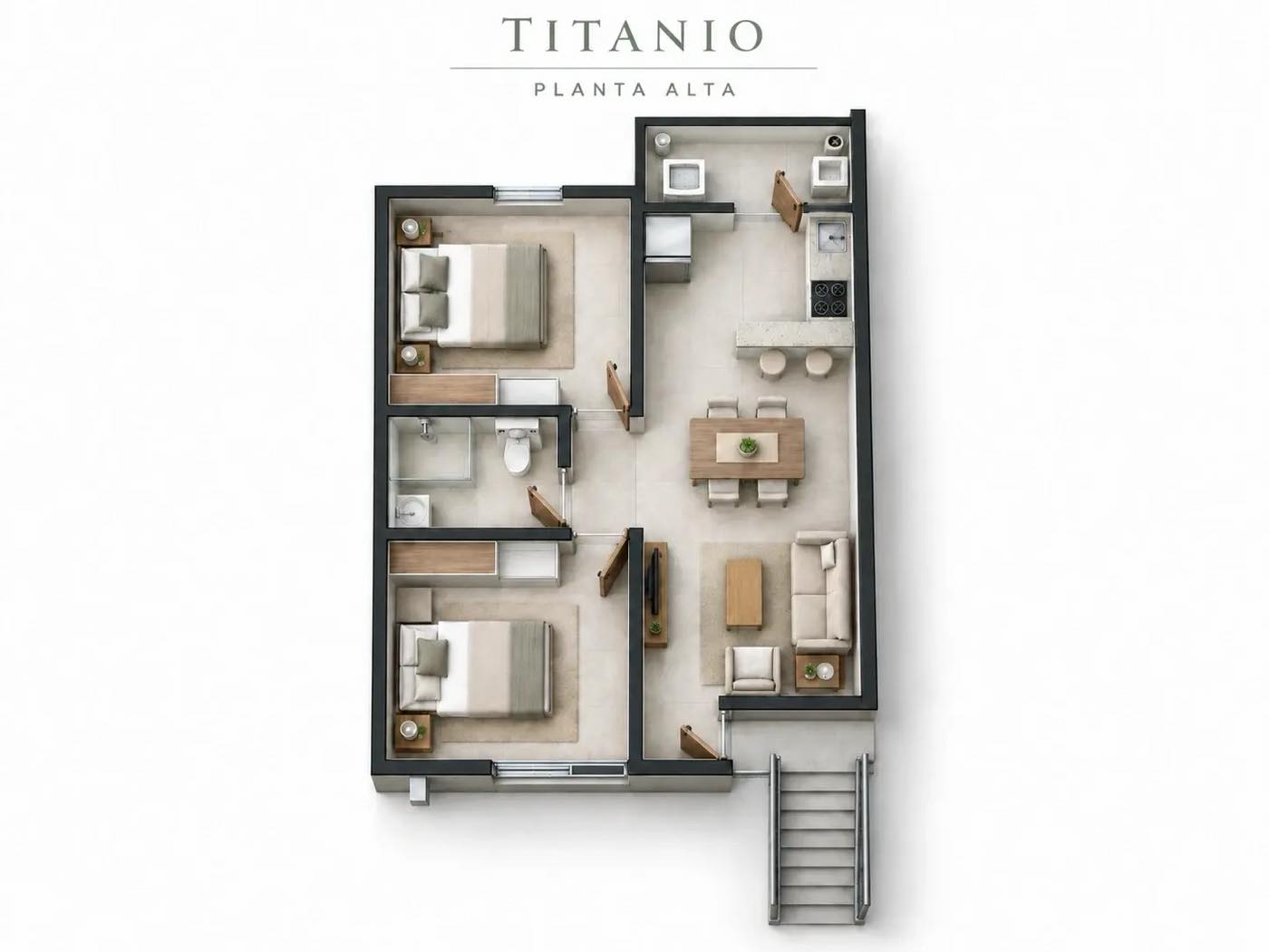 Modelo TITANIO PLANTA ALTA