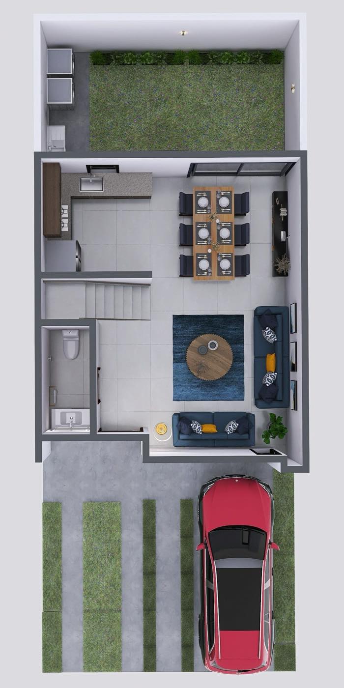 Planta baja del modelo Ignis