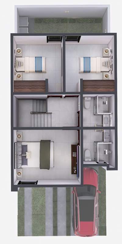 Planta alta del modelo Ignis