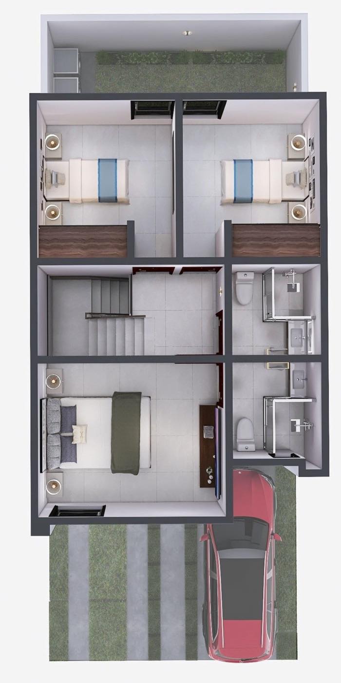 Planta alta del modelo Ignis