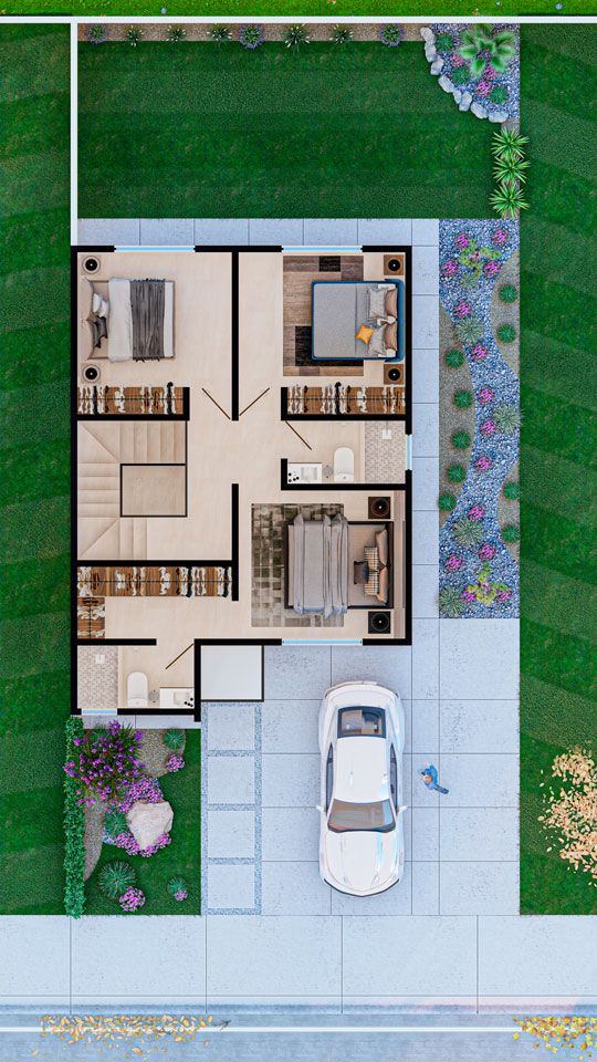 Planta alta del modelo Miró