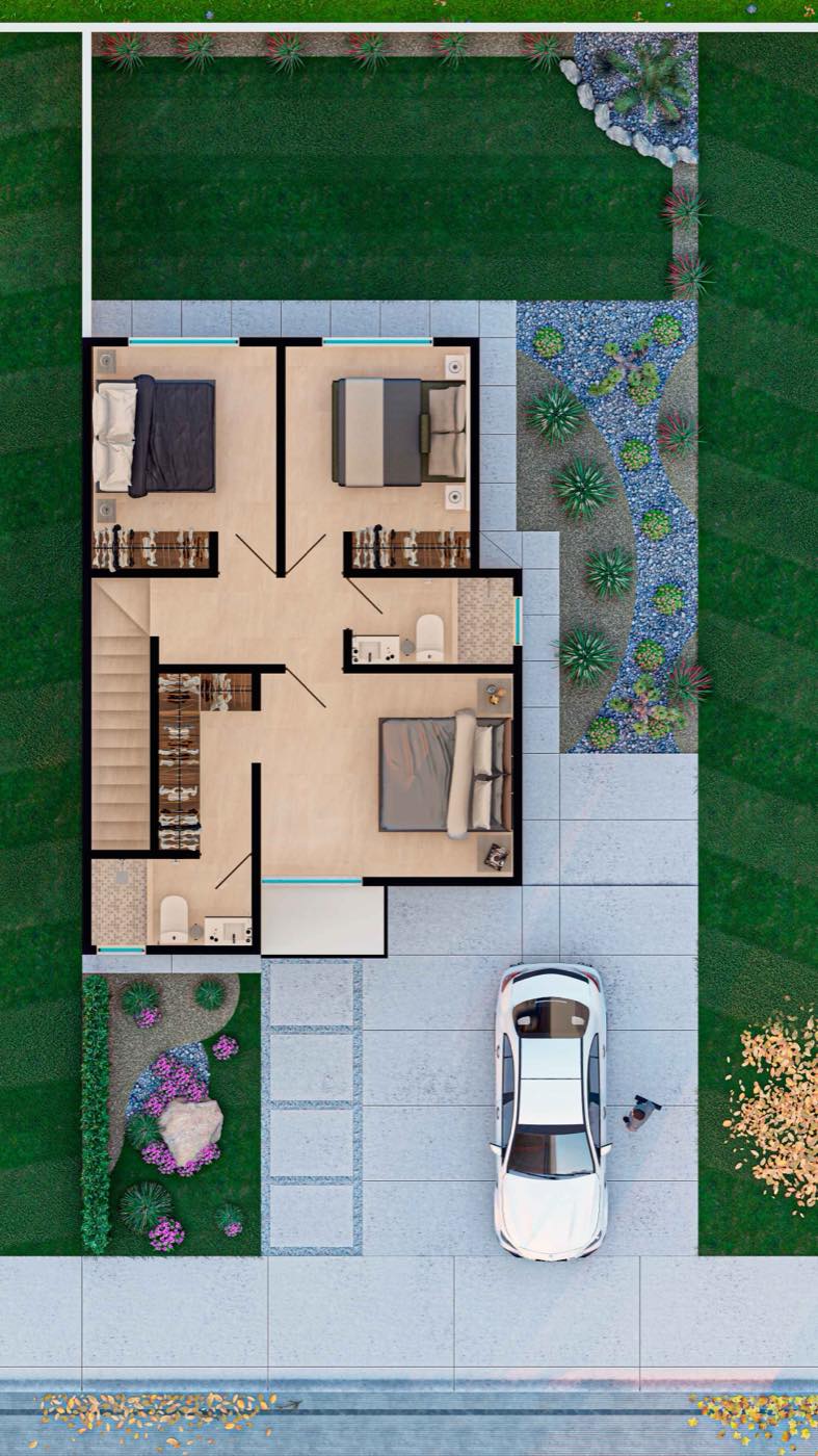 Planta alta del modelo Vera