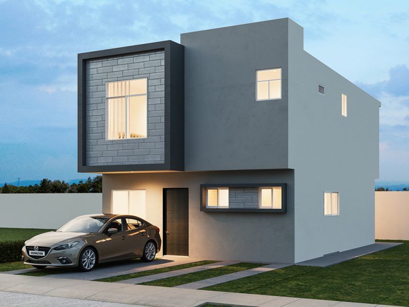 Fachada del modelo Mediterráneo