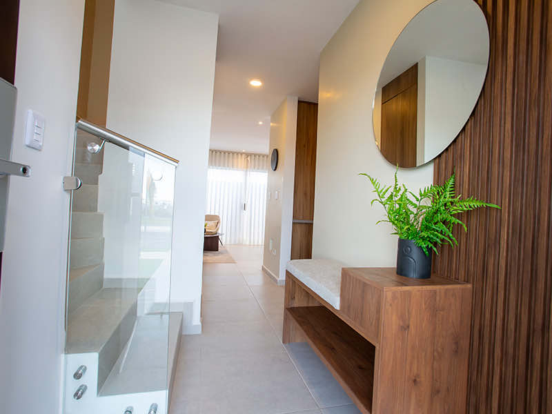 Interior de casa muestra del modelo Aura Premier