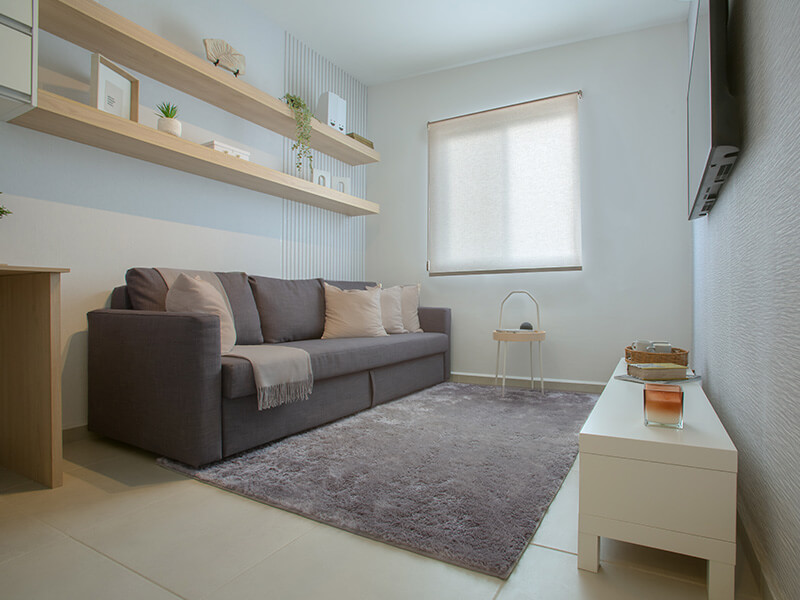 Sala de entretenimiento en modelo Aura Premium