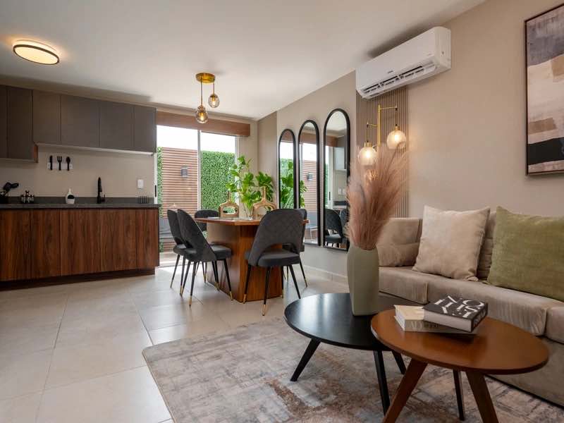 Sala con comedor del modelo Águila Premier