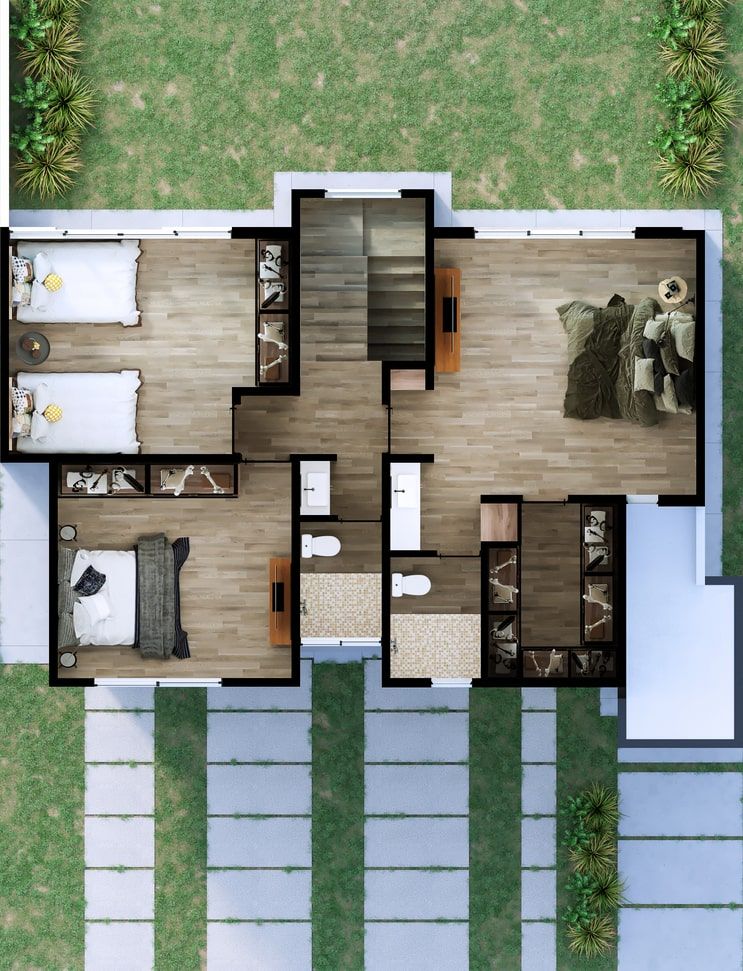 Planta alta del modelo Bareli