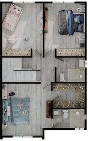 Planta alta del modelo Mediteráneo