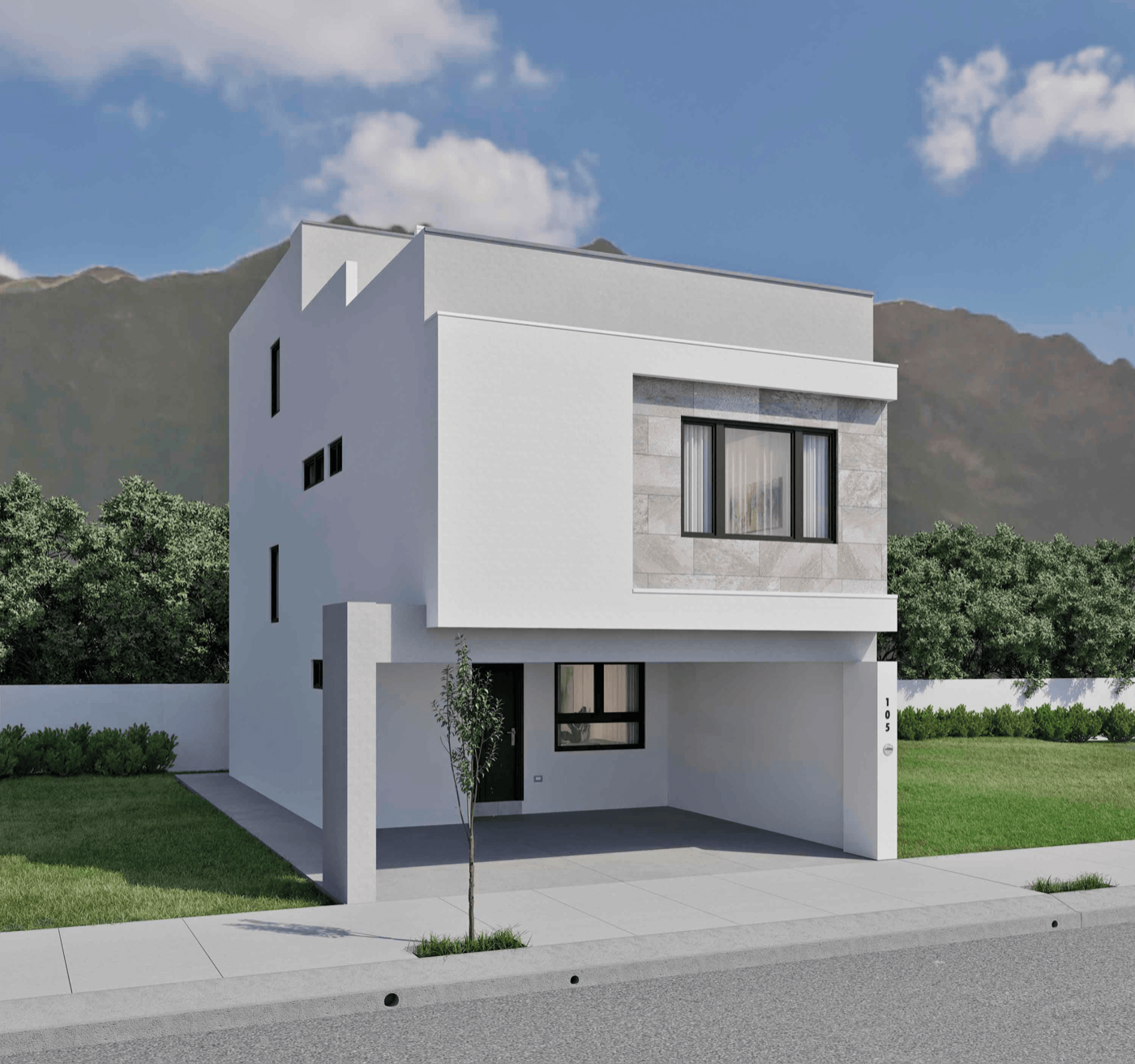 Fachada del modelo Linaria