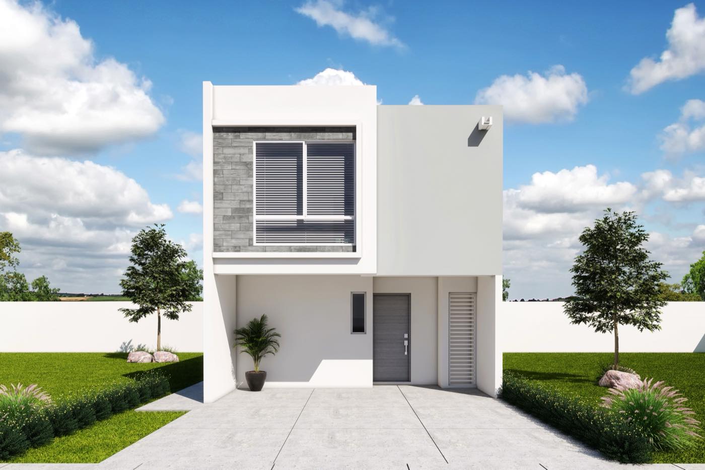 Fachada del modelo Albora