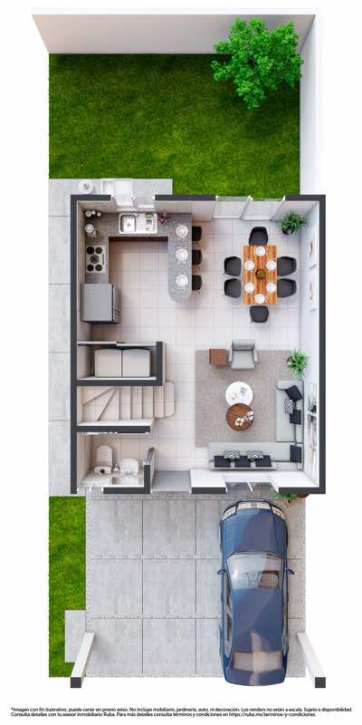 Planta baja del modelo Torralba