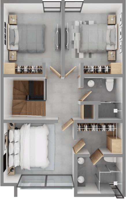 Planta alta del modelo Verona