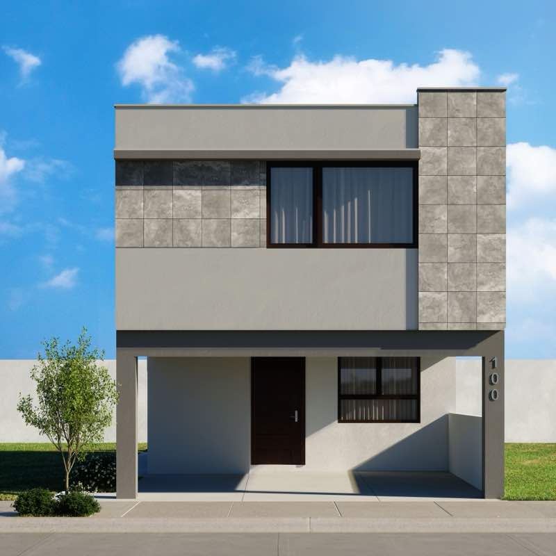 Fachada del modelo Almendro