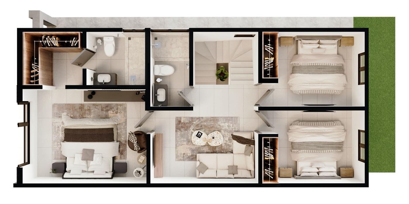 Planta alta del modelo Linaria