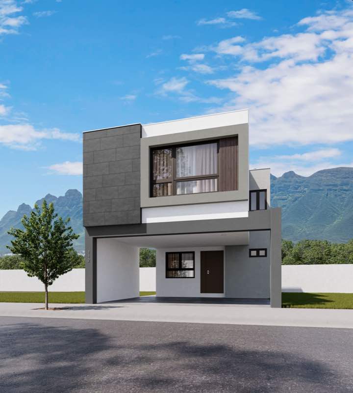 Fachada del modelo Olivo